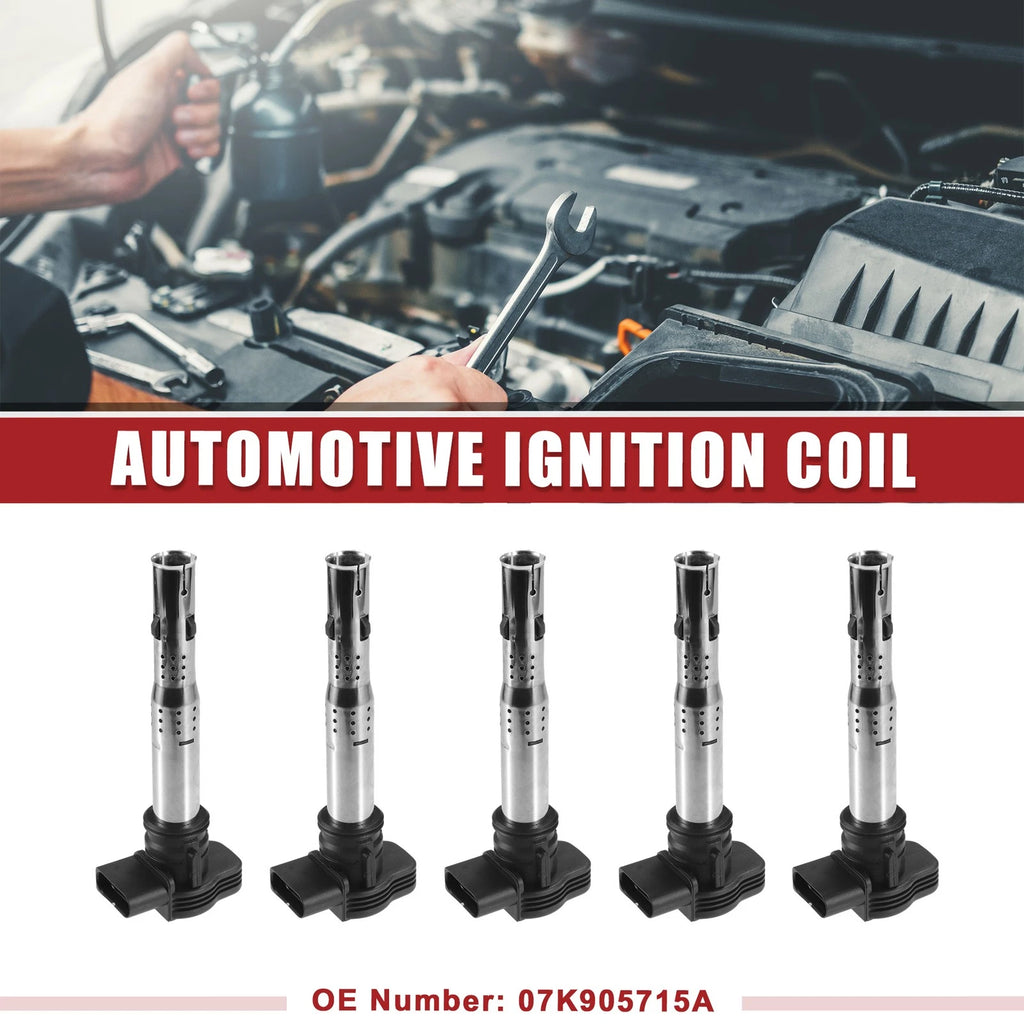 5X Ignition Coil for Volkswagen Jetta (2005–2015) No. 07K905715A