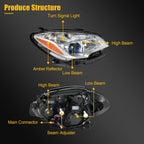 2Pcs Halogen Headlight with Bulbs for Buick Encore (2013–2016)
