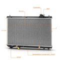 Cooling Radiator DPI-2271 for Lexus RX300 (1999–2003) Aluminum OE Style