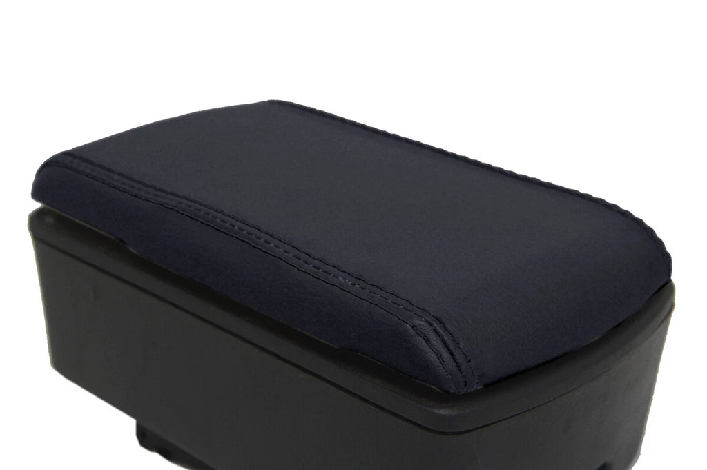 Console Lid Armrest Cover for Nissan D22 Frontier (1999–2004) Black PVC Leather