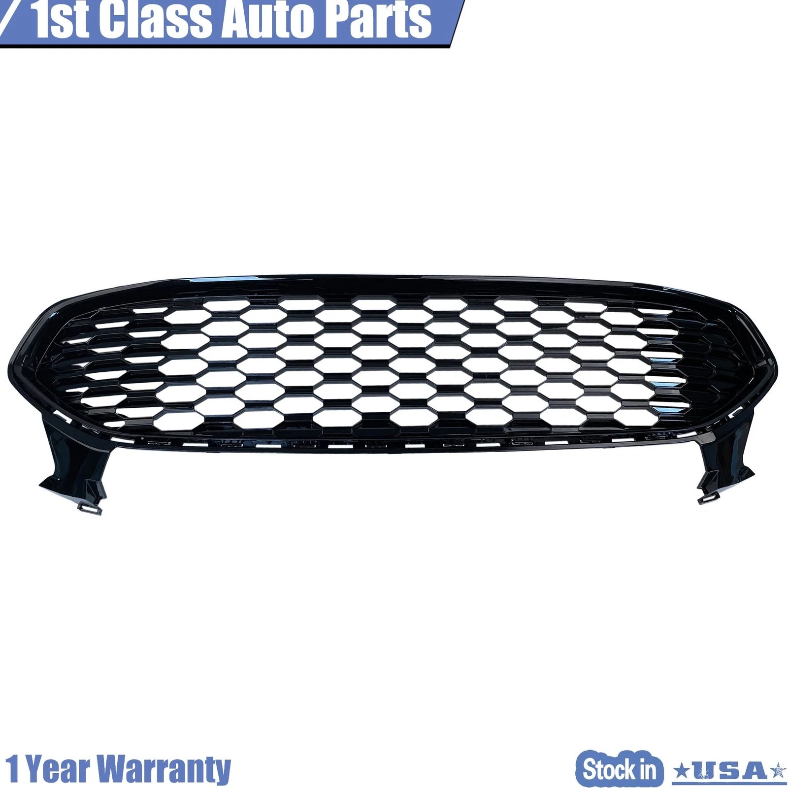 Honeycomb Front Grille for Ford Fusion (2013-2016) Glossy Black