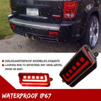2X Red LED Tail Brake Signal Lights for Jeep Grand Cherokee (2005–2010)