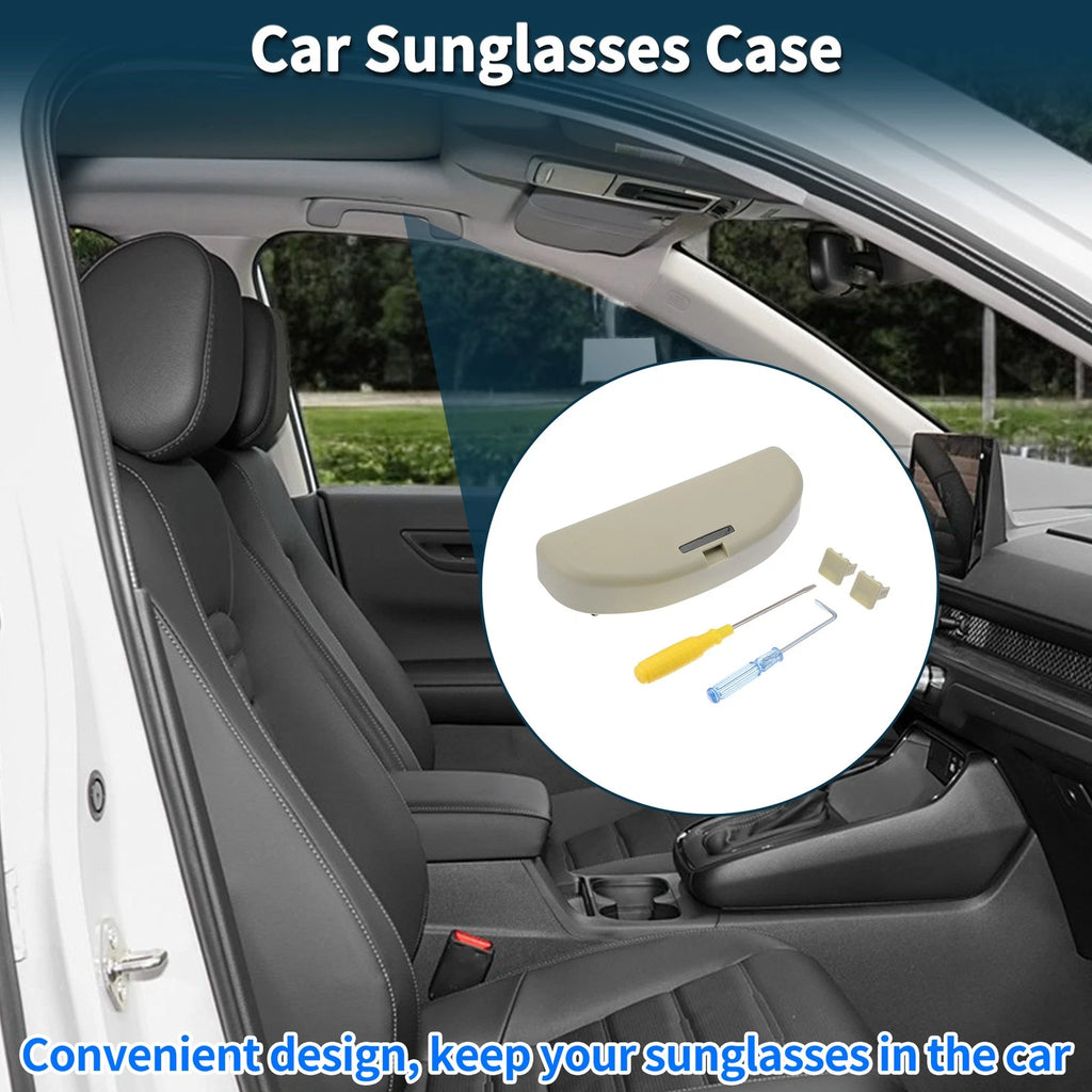 Sunglasses Case for Volkswagen Golf 6 (2009–2013) Eyeglasses Holder Beige