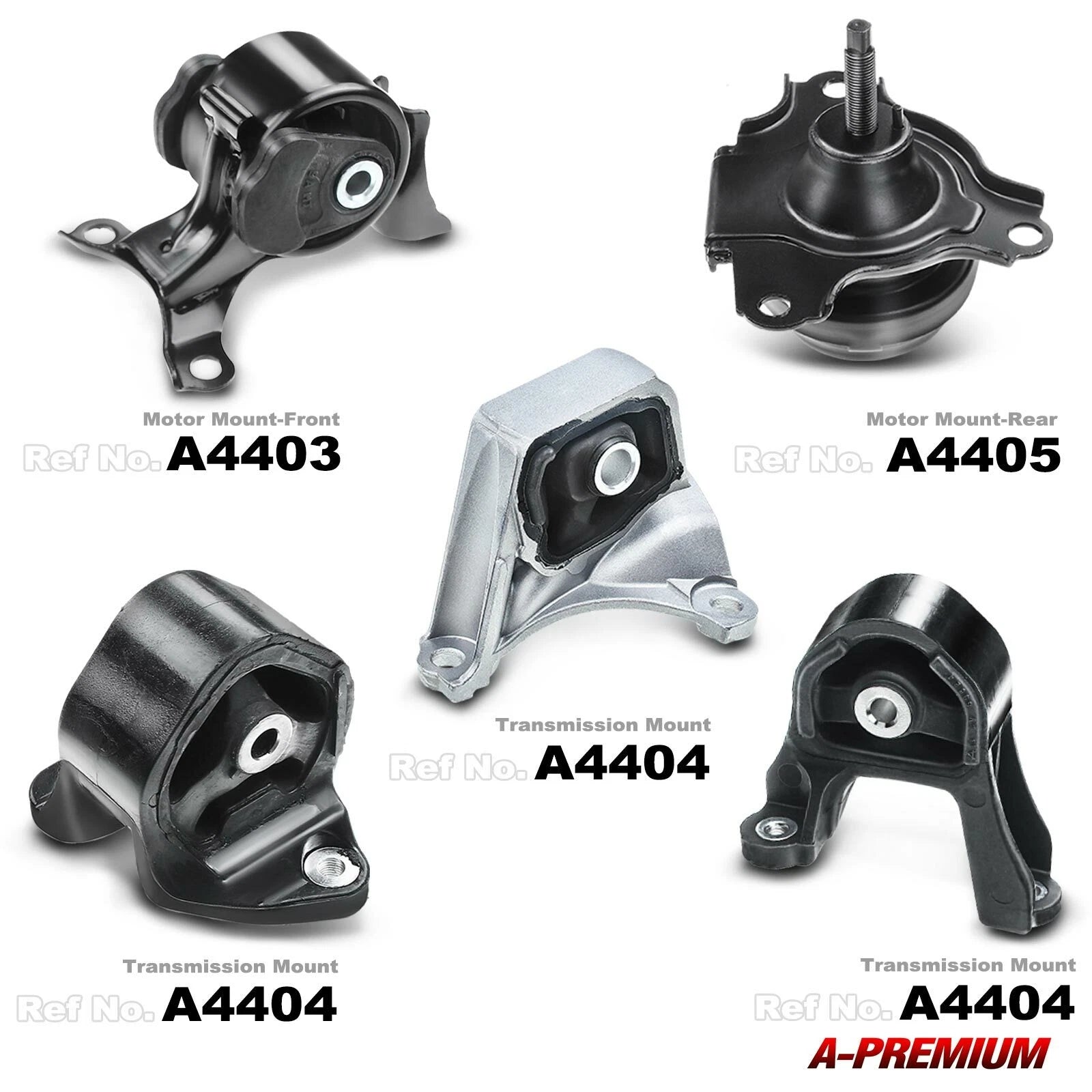 5X Engine Motor & Transmission Mount for Honda CR-V (1997-2001)