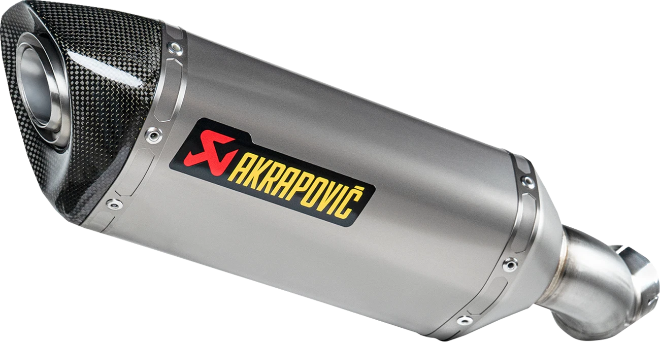 Akrapovic Slip-On Muffler for Kawasaki Z900 (2017–2023) - Titanium ECE