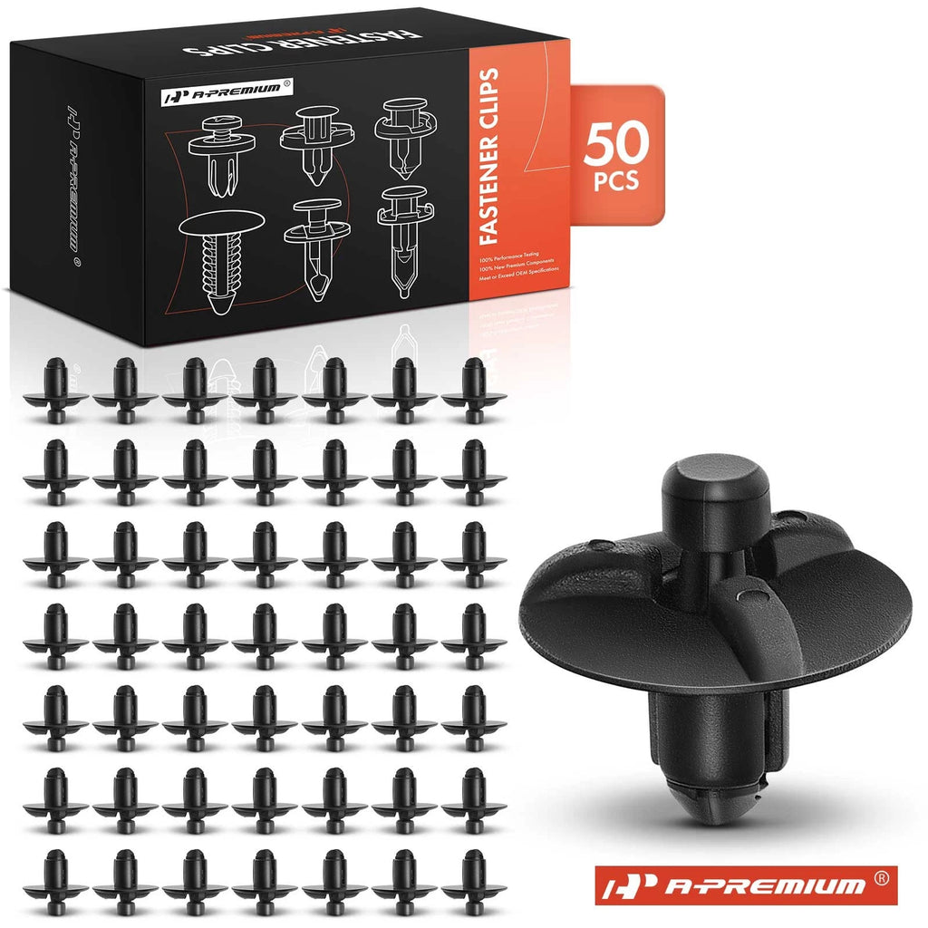 50x7mm Nylon Front Inner Structure Push Type Retainer Clips for Toyota (1992-2020)