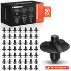 50x7mm Nylon Front Inner Structure Push Type Retainer Clips for Toyota (1992-2020)