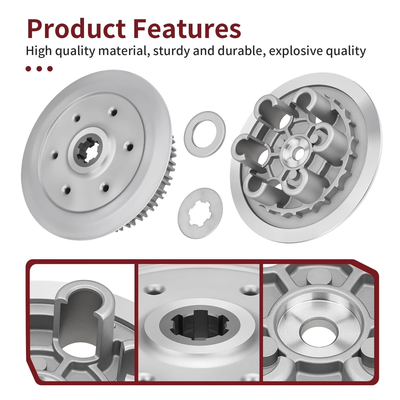 Clutch Center Inner Hub & Outer Pressure Plate Washer for Suzuki RM250 (1996-2006)