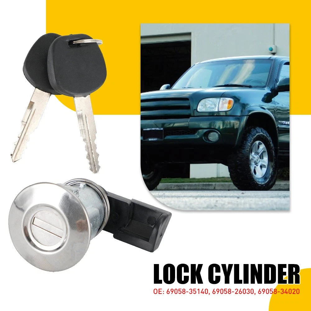 Fuel Door Lock Cylinder with Keys for Toyota Tacoma Tundra (1995–2004)