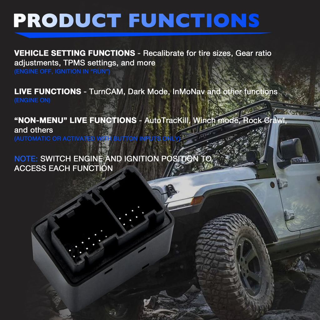 Mini Programmer Kit for Jeep Wrangler JL 4XE Gladiator JT (2018–2023)