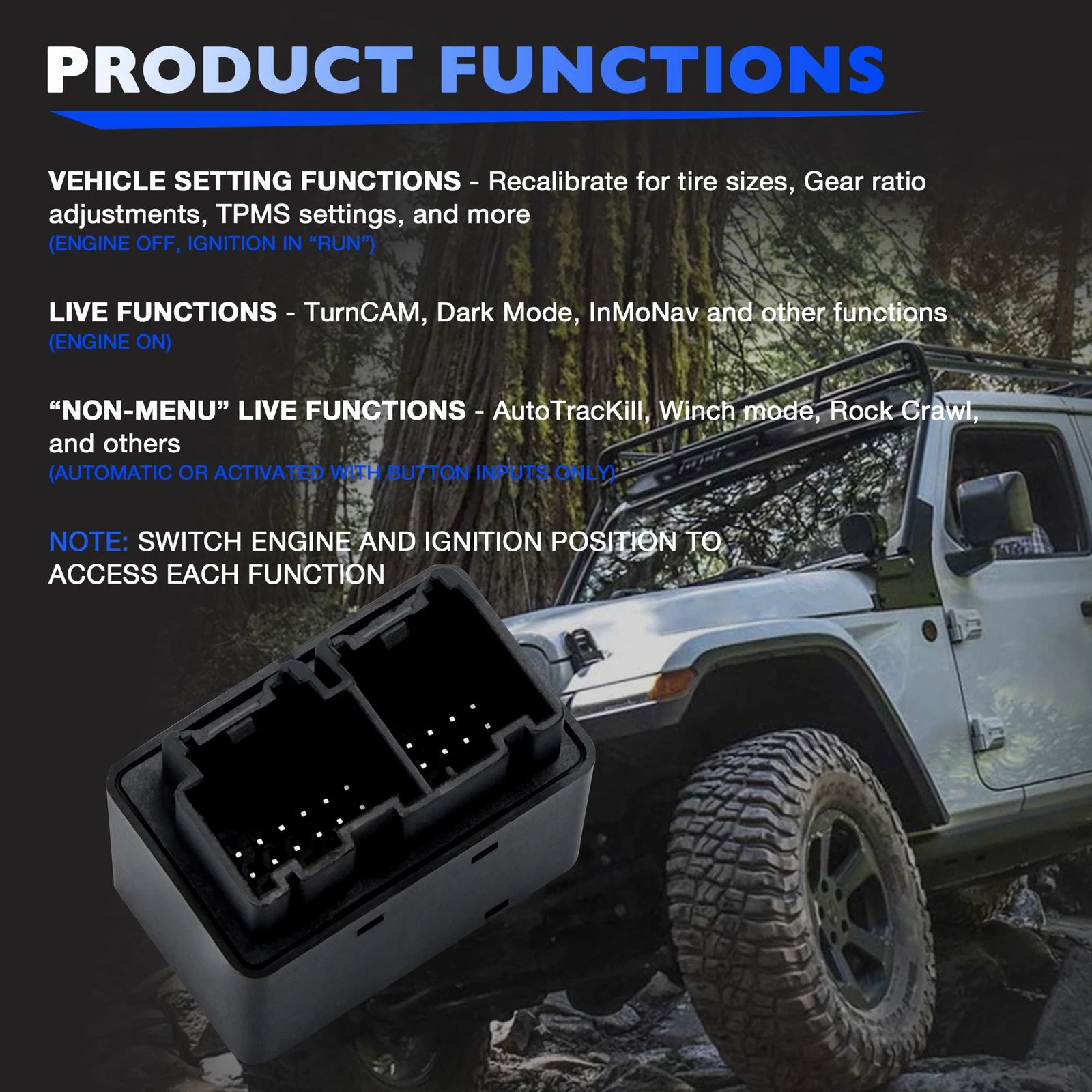Mini Programmer Kit for Jeep Wrangler JL 4XE Gladiator JT (2018–2023)