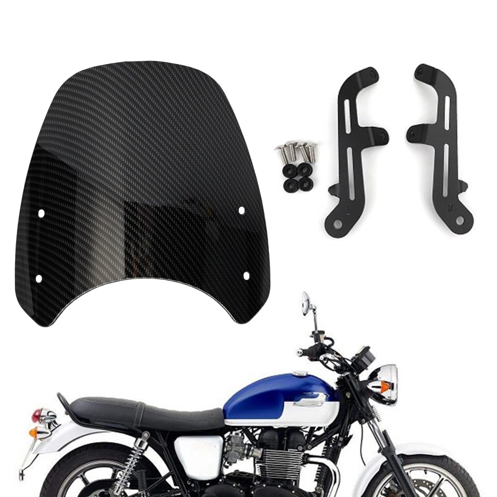 ABS Plastic Windshield for Bonneville T100 T120 (2016–2023)