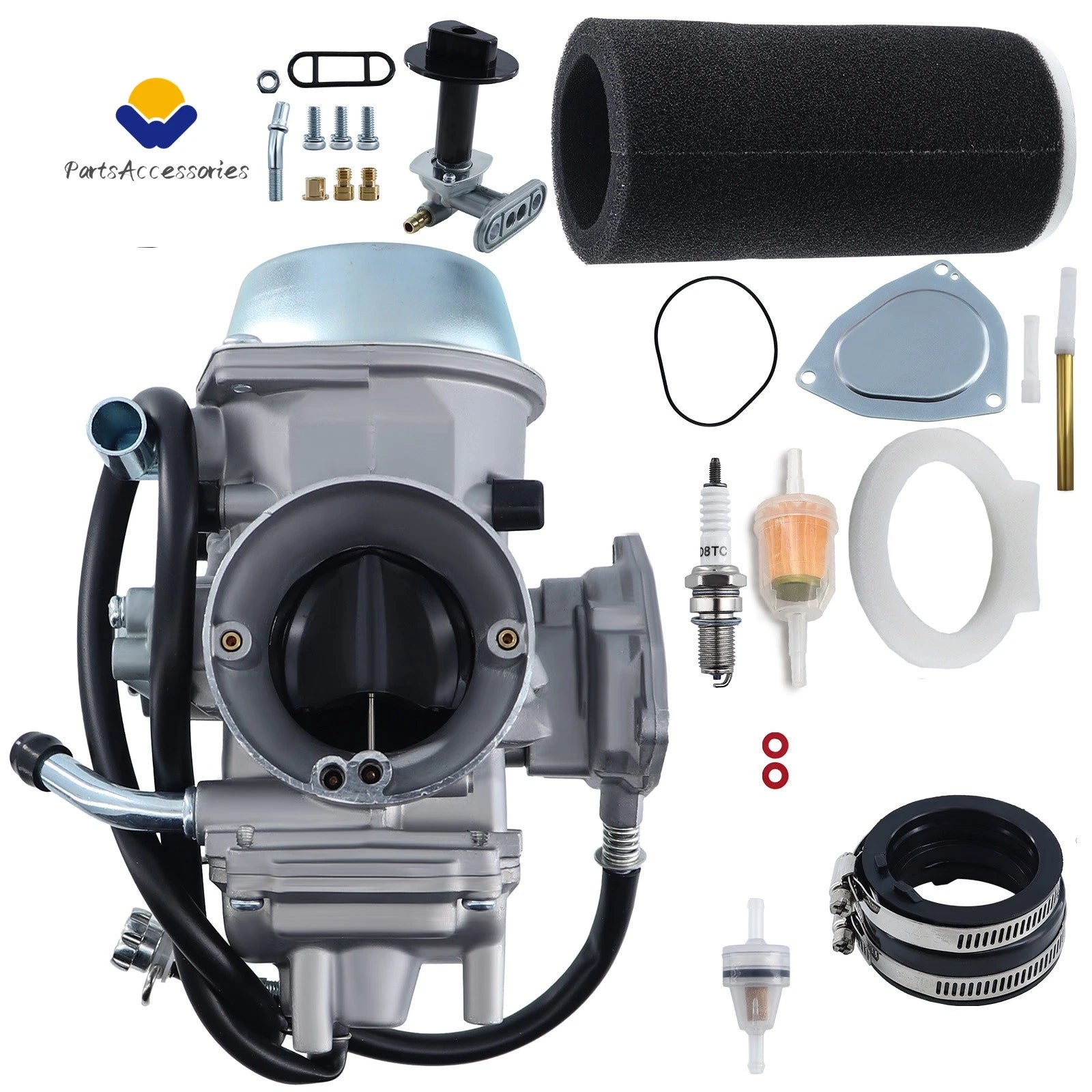 Carburetor + Air Filter for Yamaha Grizzly 660 YFM660 (2002–2008)