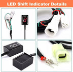 Red LED Gear Indicator for Yamaha YZF R1 R6 FZ1 FZ6 WR250R XJR1300