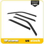 Wavy UV Window Visor Vent Shade Rain Guard for Chevy GMC C/K 1500 Crew Cab