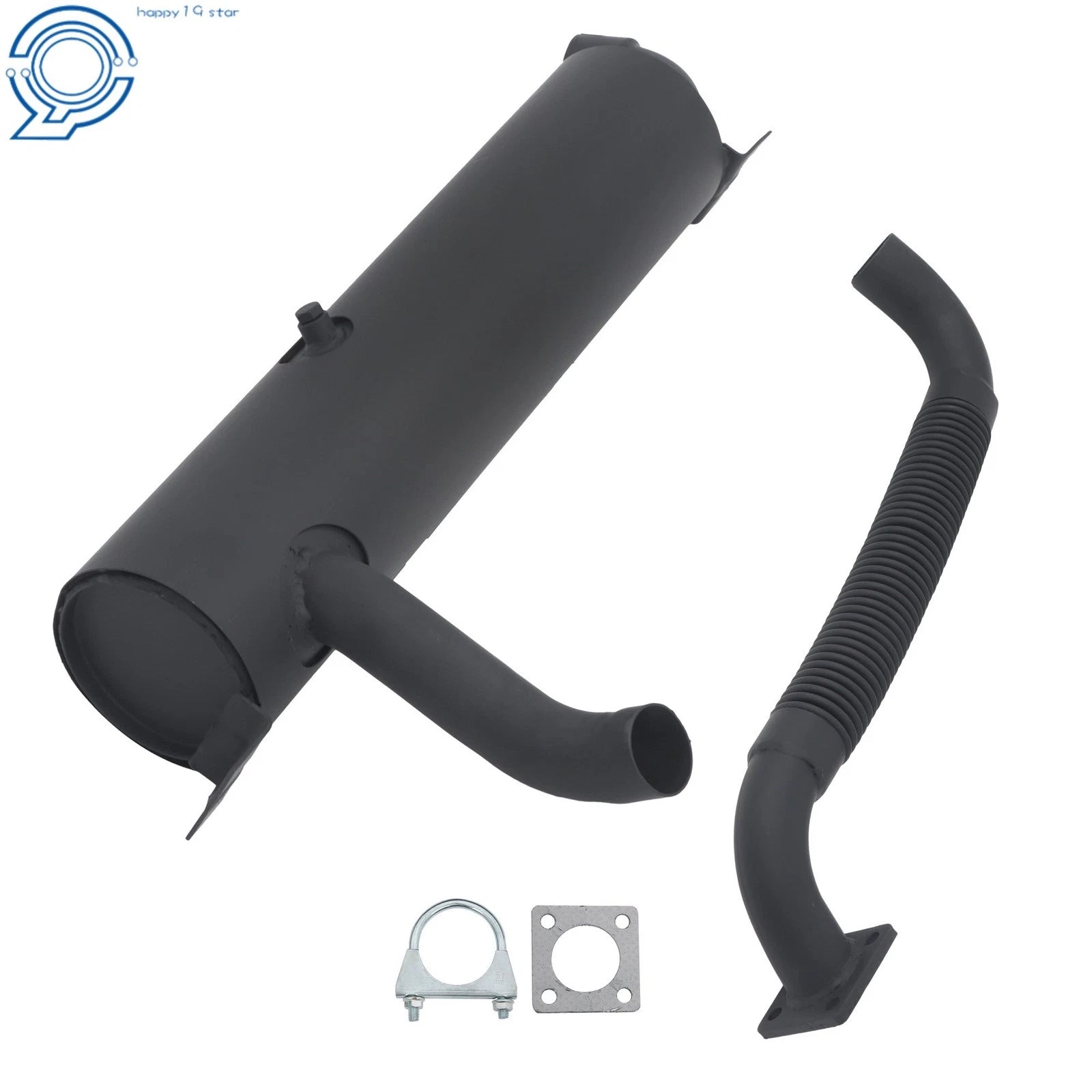 Muffler & Exhaust Pipe Kit 6676728 6677371 for Bobcat S175 S205 S185 S150 T190 (2000–2023)