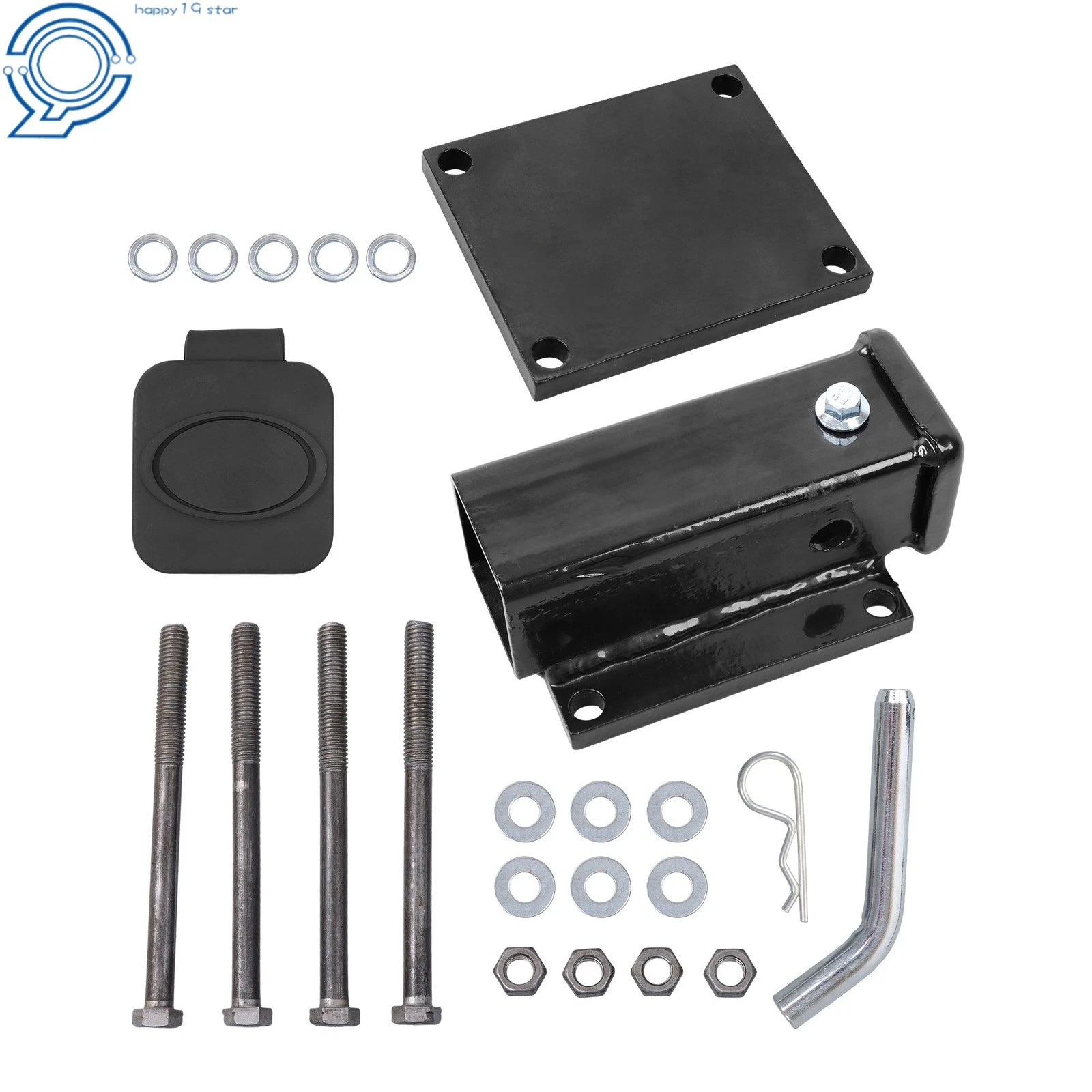 4" Square RV Bumper Receiver Adapter for Hitch Mount Bike Rack