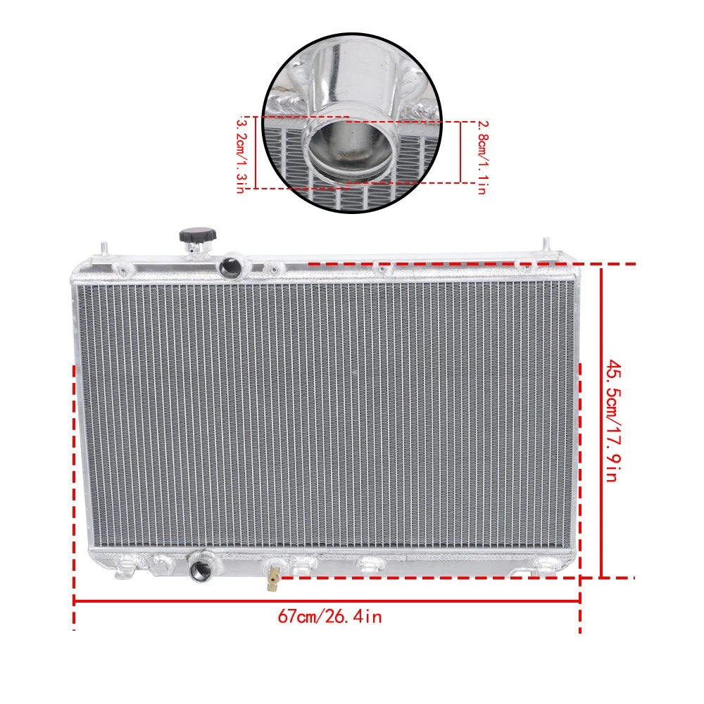 Full Aluminum Radiator for Honda Civic (2012–2015)