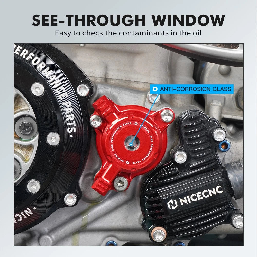 Oil Filter Cover Cap #5BE-13447-10-00 for Yamaha YFZ450R (2009–2023)