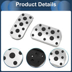 Set of 1 Automatic Footrest Pedals Cover for Toyota CHR (2017–2019) Silver Tone