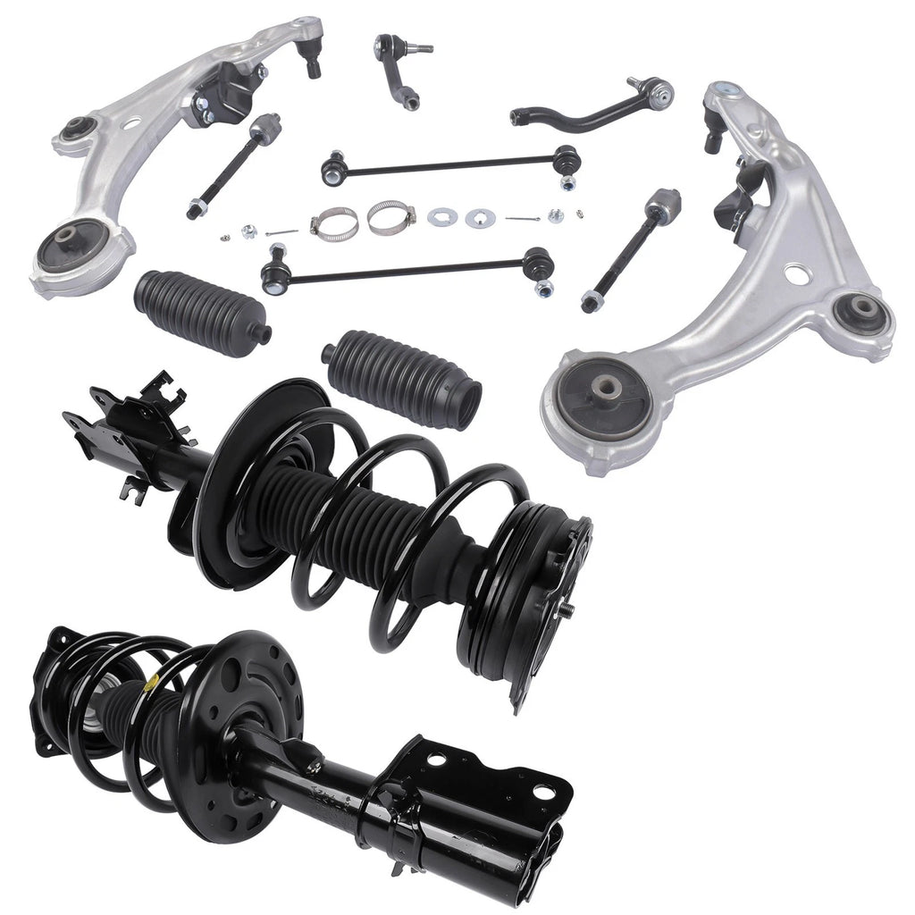 Set of 12 Front Struts with Spring & Control Arms for Nissan Altima (2007-2013)