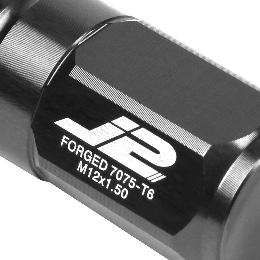 Set of 20 J2 7075 Forged Aluminum M12x1.5 Close-End Lug Nuts for