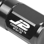 Set of 20 J2 7075 Forged Aluminum M12x1.5 Close-End Lug Nuts for