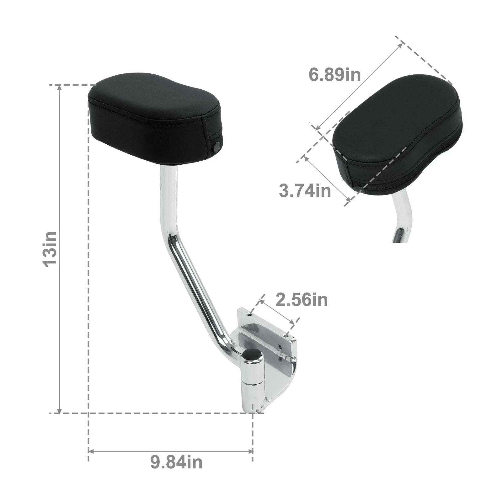 Adjustable Rear Passenger Armrest for Honda Goldwing 1800 GL1800 (2018–2019)