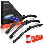 Set of 3 Windshield Wiper Blades for Ford Bronco (2021–2024)
