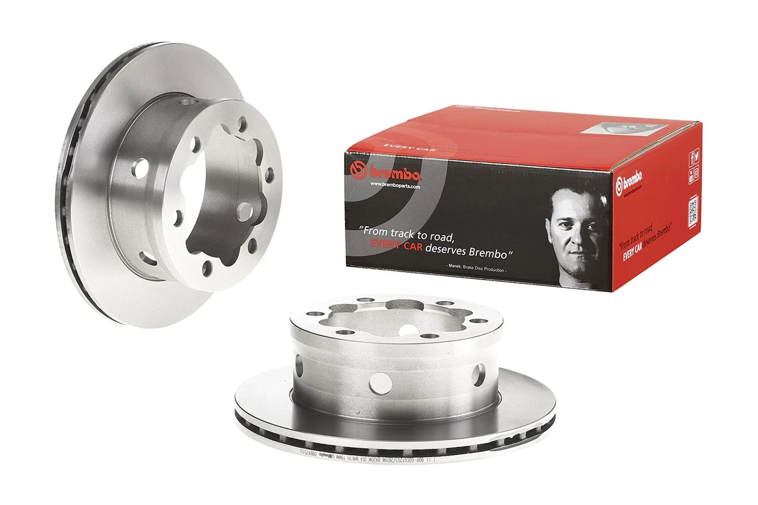 Brembo PVT 285mm Brake Disc Rotor for Dodge FL Sprinter 3500 (2007–2018)