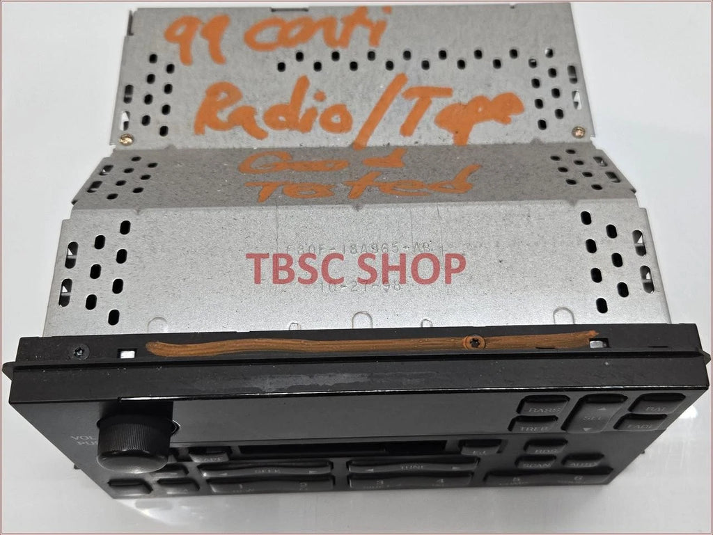 Radio Tape Player for Lincoln Continental (1999–2002) XF3F-18C870-AD