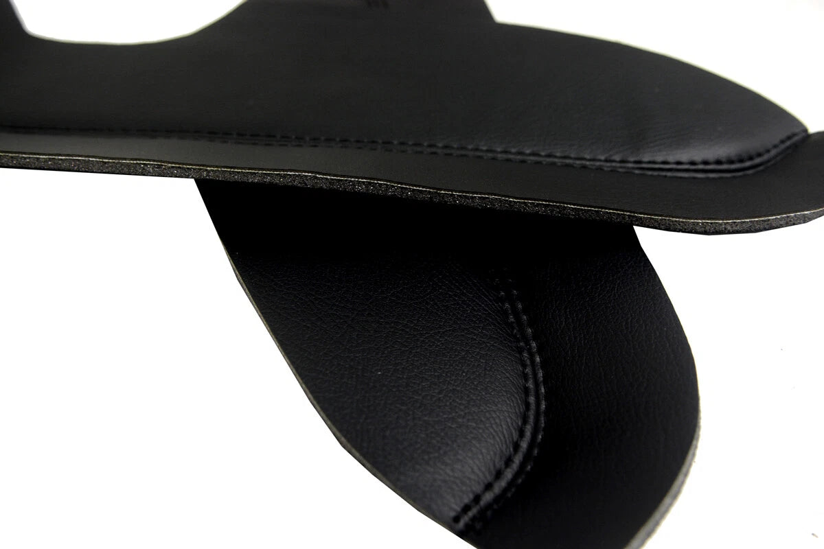 Armrest Door Panel Cover for Toyota Prius (2016–2020) Black PVC Leather