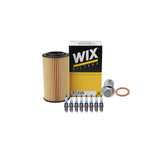 Wix Engine Oil Filter & Denso Spark Plugs Set for W202 C43 AMG W220 S500 (1998–2005)