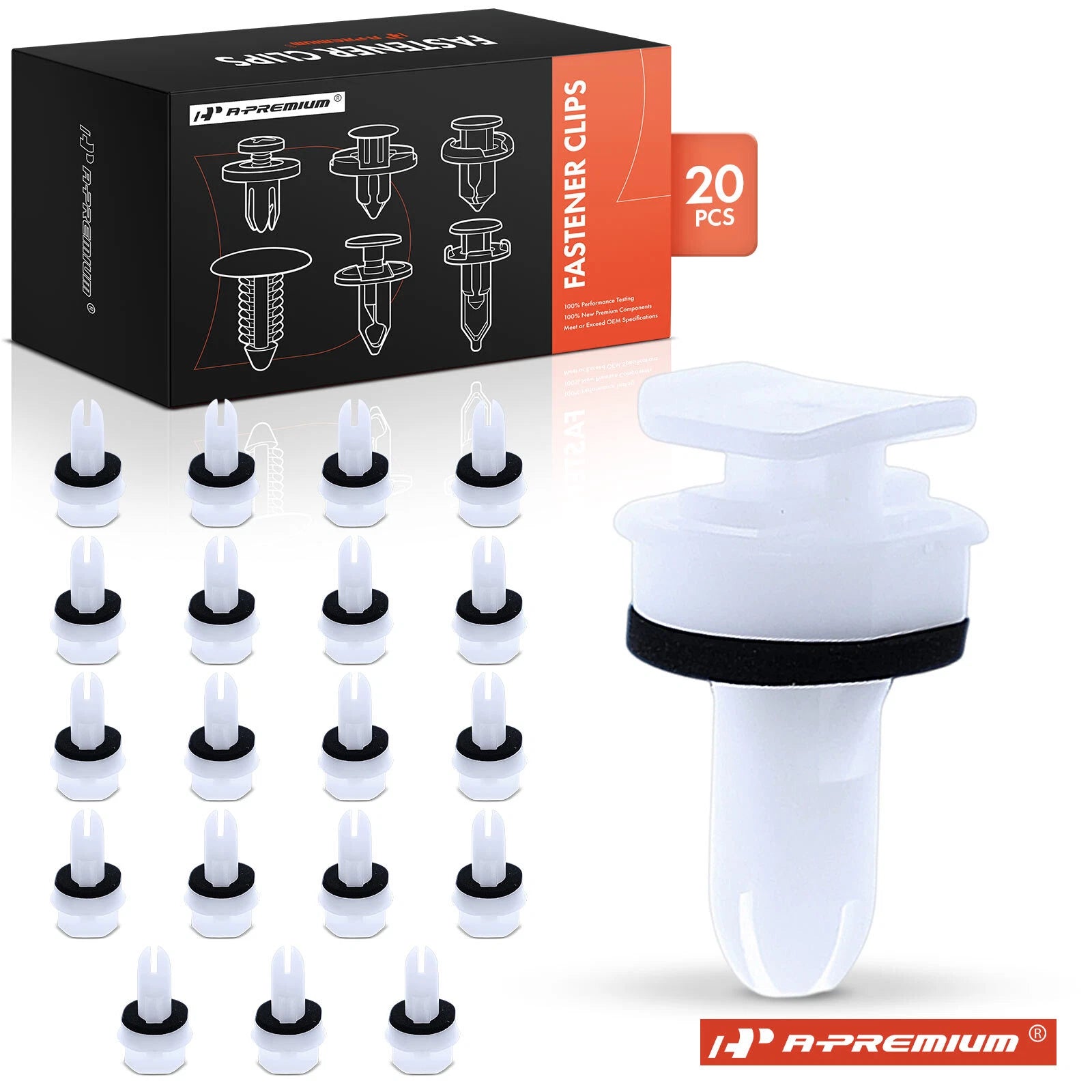 20Pcs Nylon Rocker Moulding Retainer Clips for Honda Pilot Acura