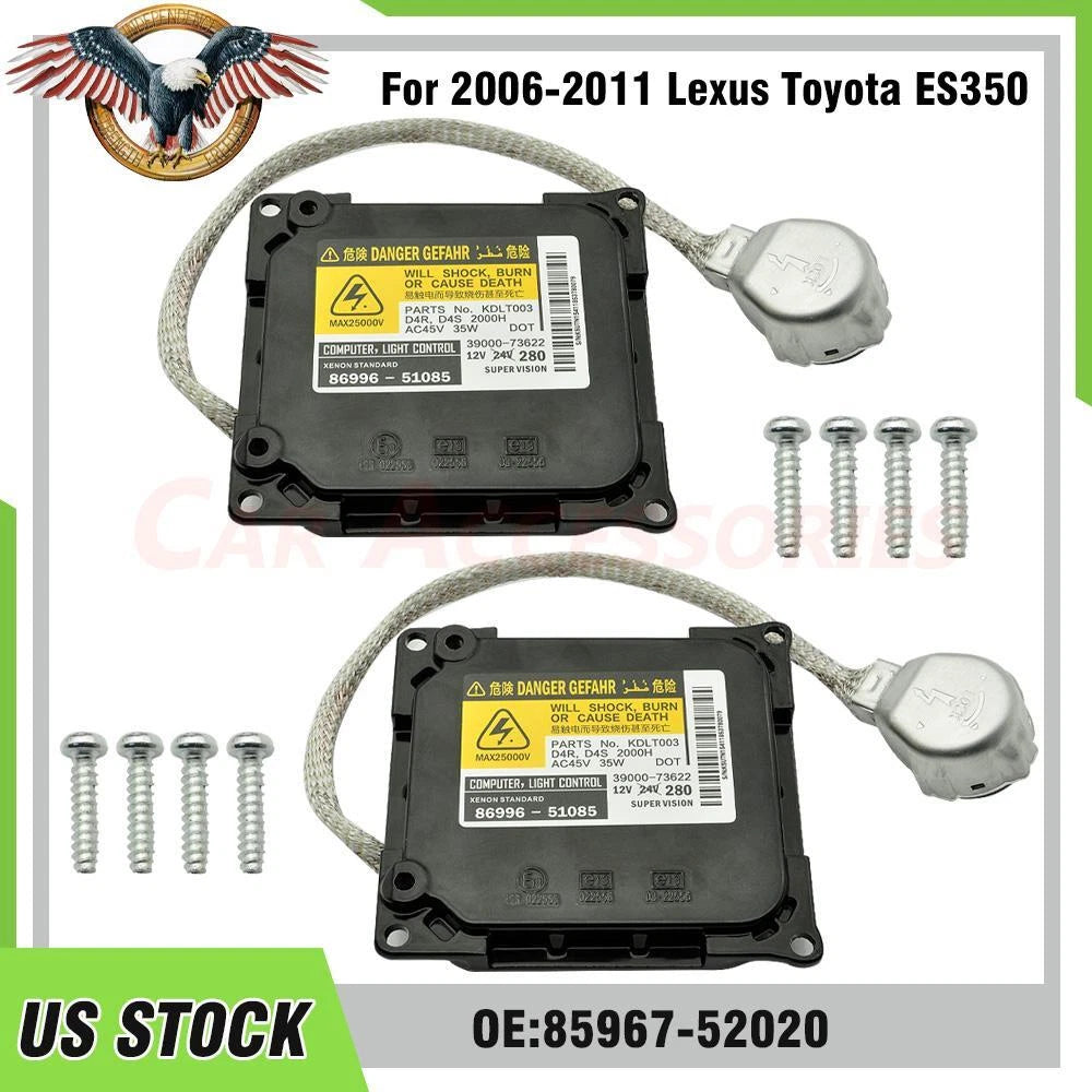 2X Xenon HID Headlight Ballast Control Module for Lexus GS300 GS350 (2006–2011)