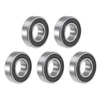 Set of 5 6002-2RS Ball Bearings for Various Models (15x32x9mm)