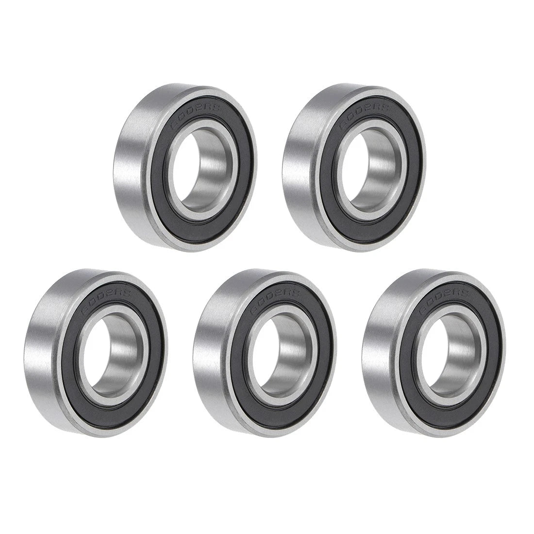 Set of 5 6002-2RS Ball Bearings for Various Models (15x32x9mm)