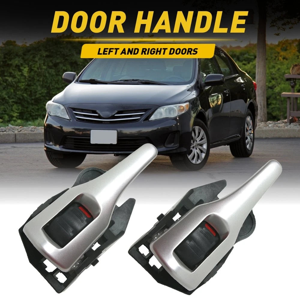 Set of 2 Door Handles for Toyota Corolla Matrix (2009–2013) Black Plastic