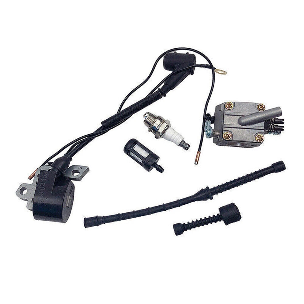 Carburetor Ignition Coil Fuel Filter Kit for Stihl 038 MS380 MS381 (–)