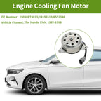Radiator Fan Motor for Honda Civic (1992-1998) 1 x Motor