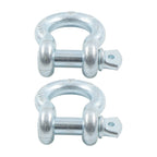 Pack of 2 Bow Shackle 1" D-Ring WLL 8.5 Tons 18700 lbs Heavy Duty