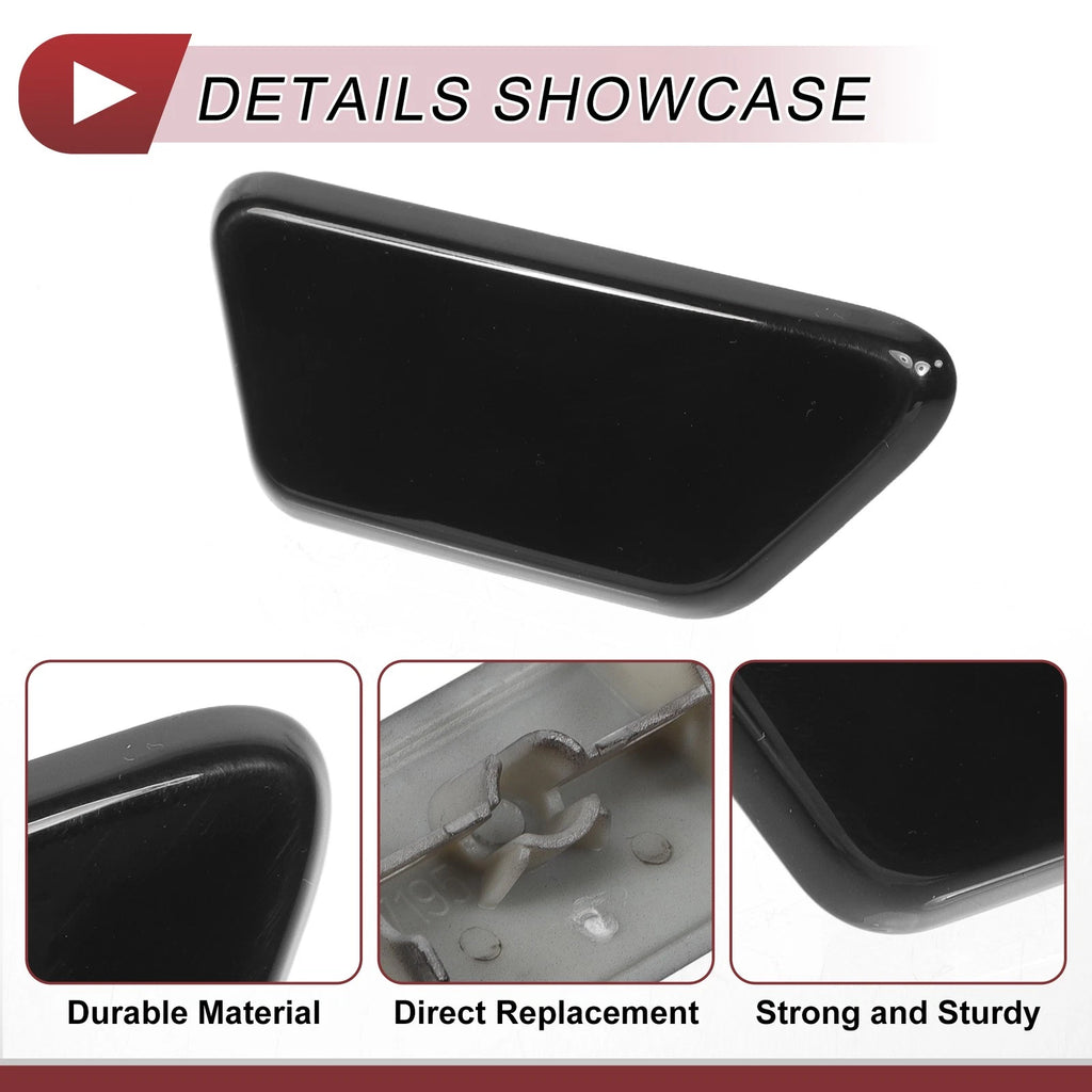 Front Right Washer Nozzle Cover Cap for Mitsubishi Outlander XL (2013–2015) Black