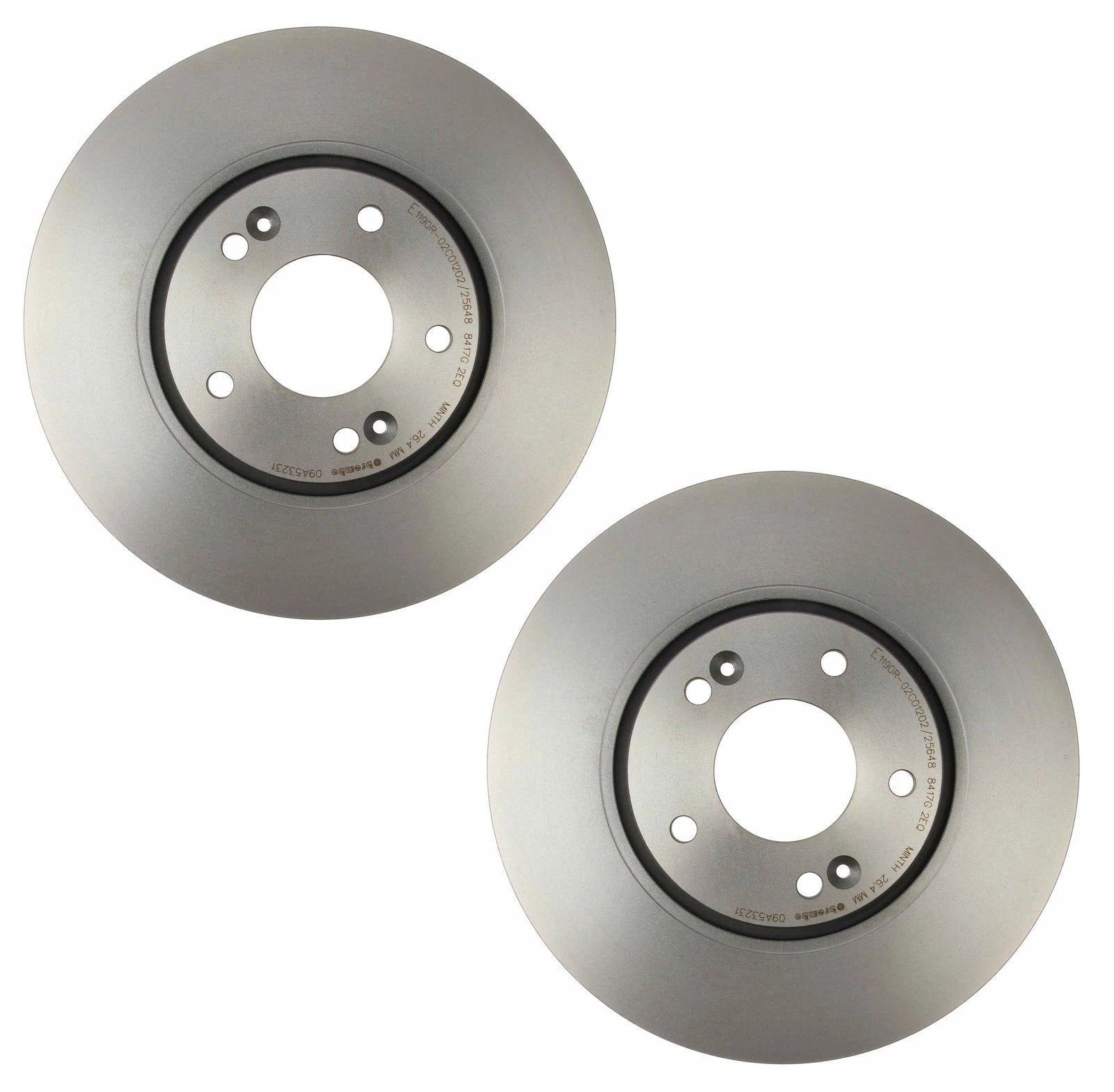 Set of 2 Front Vented 300mm Disc Brake Rotors for Sonata Optima