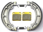 Front Brake Pads & Rear Shoes for Suzuki DR200 DR200S DR200SE (1996–2009)