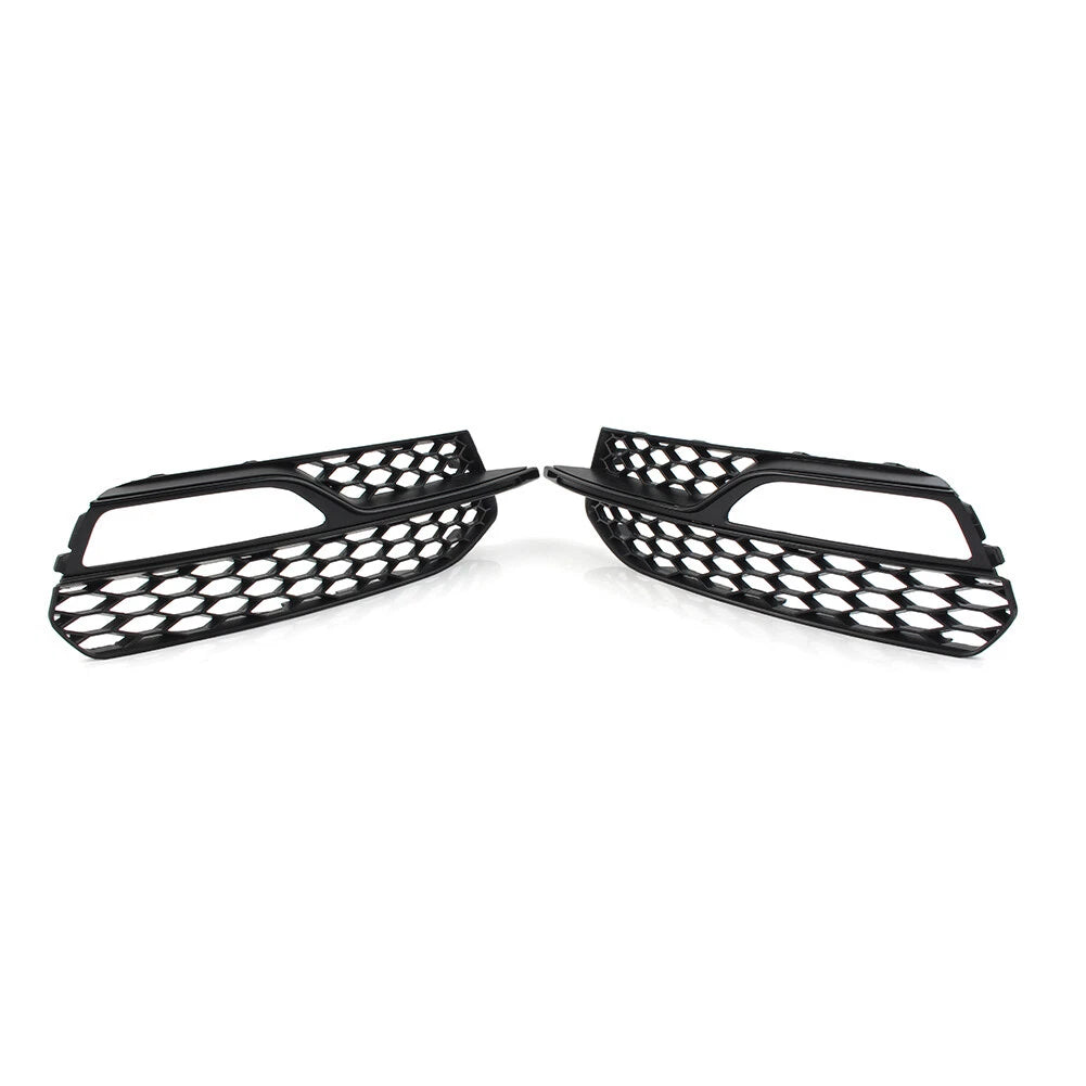 Honeycomb Mesh Front Bumper Fog Light Grille Cover for Audi A3 S3 (2013–2017)