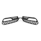 Honeycomb Mesh Front Bumper Fog Light Grille Cover for Audi A3 S3 (2013–2017)