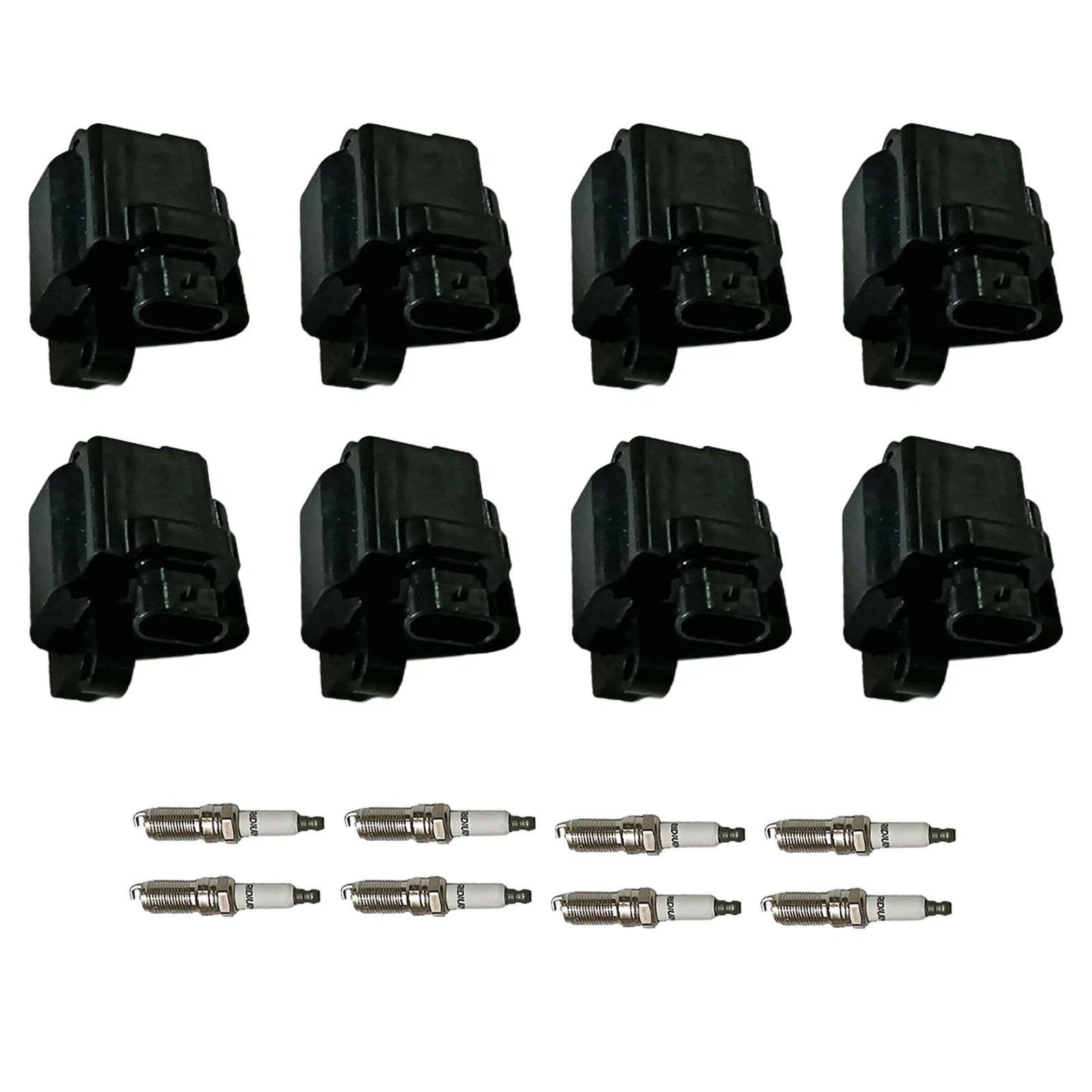 Set of 8 Ignition Coils & Spark Plugs for Express 1500 2500 3500 Silverado 1500 (2003–2023)