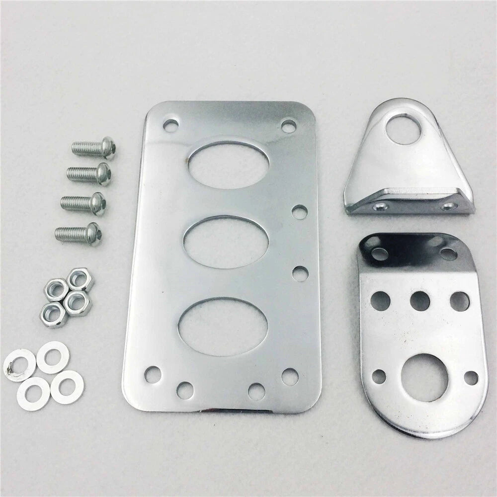 License Plate Holder Bracket for Harley Bobber Chopper (Chrome)