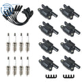 Set of 8 Ignition Coils and Spark Plugs for Chevrolet GMC 
