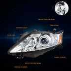 Left Side Black Amber LED Projector Headlight for GMC Acadia (2013–2016)
